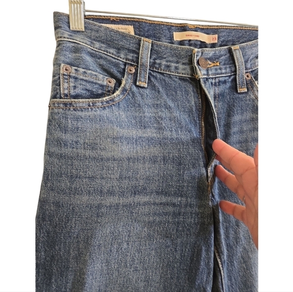 Levi's® Premium Baggy Dad Women Jeans Rigid Denim Size 23 Loose Fit 100% Cotton - Picture 5 of 10